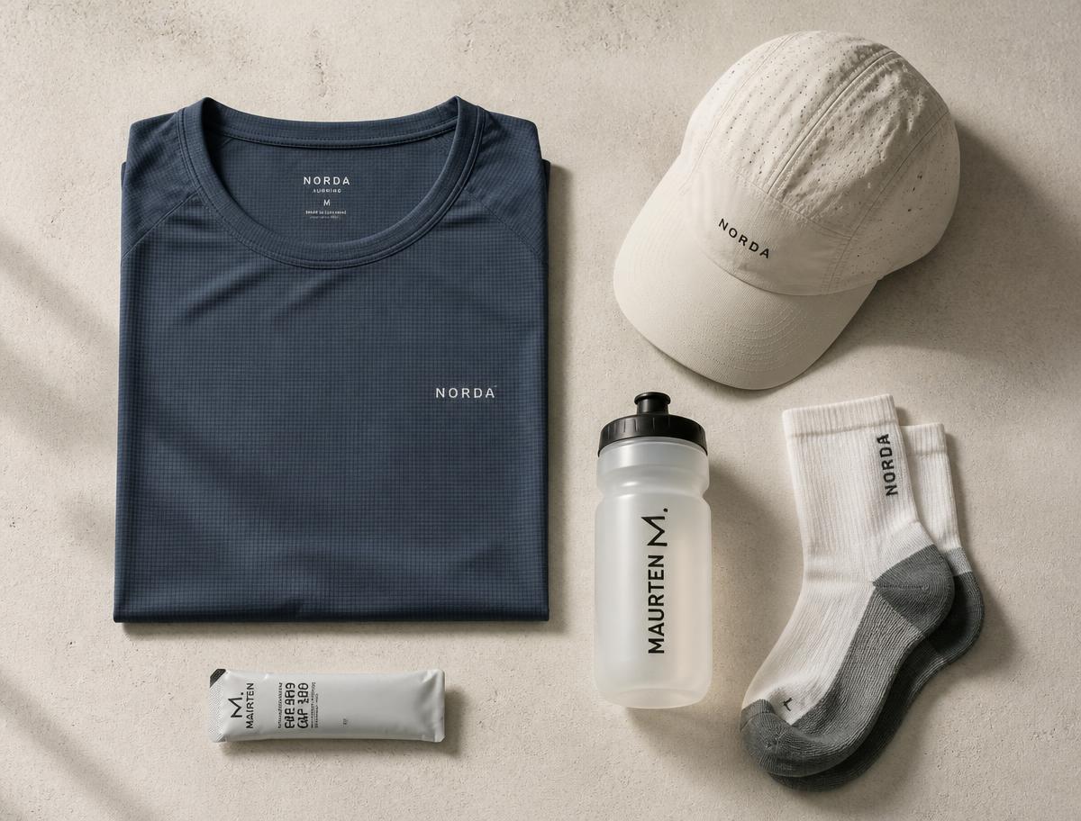 Urban Rush running gear flat lay